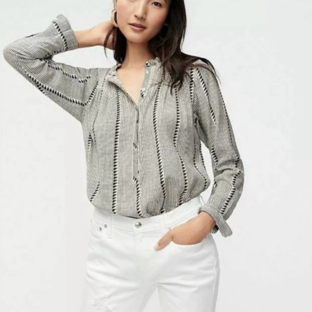 JCrew Striped Blouse
